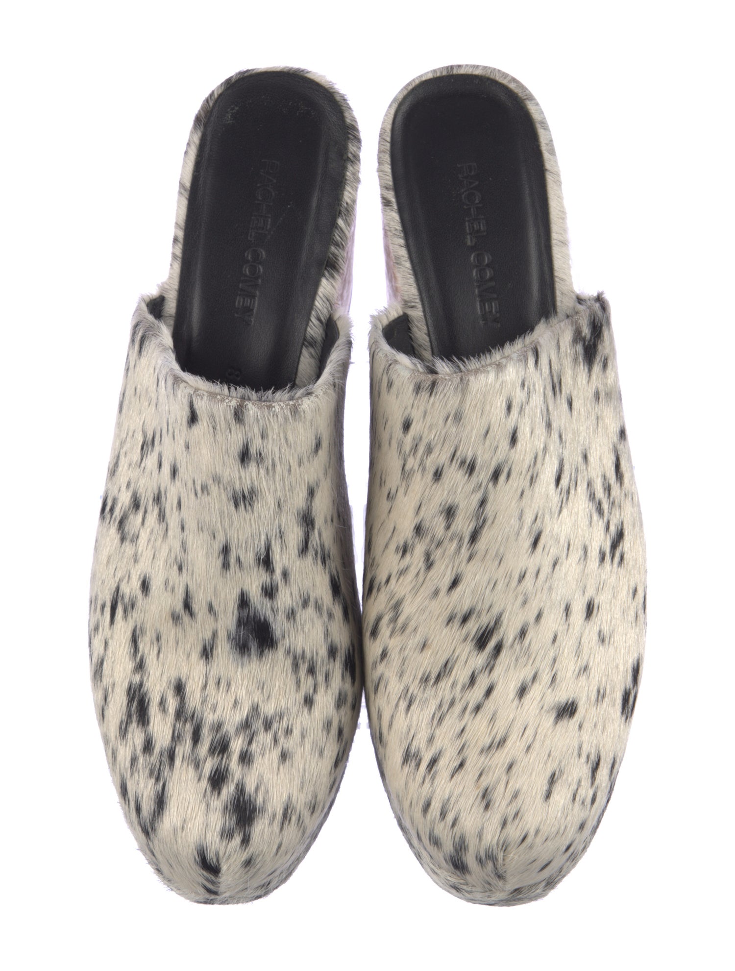 Rachel Comey Ponyhair Animal Print Mules